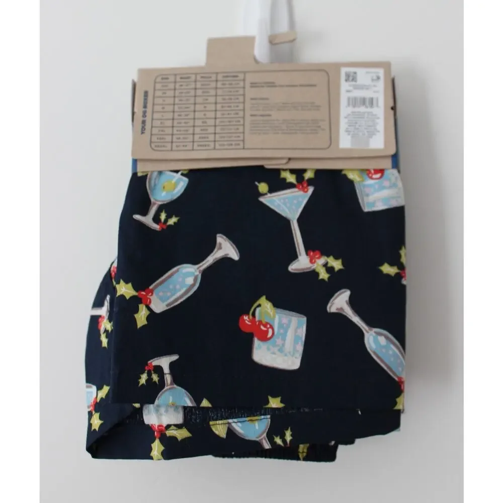 Old Navy Mens Printed Boxer Shorts Holiday Glitz Size XL NWT